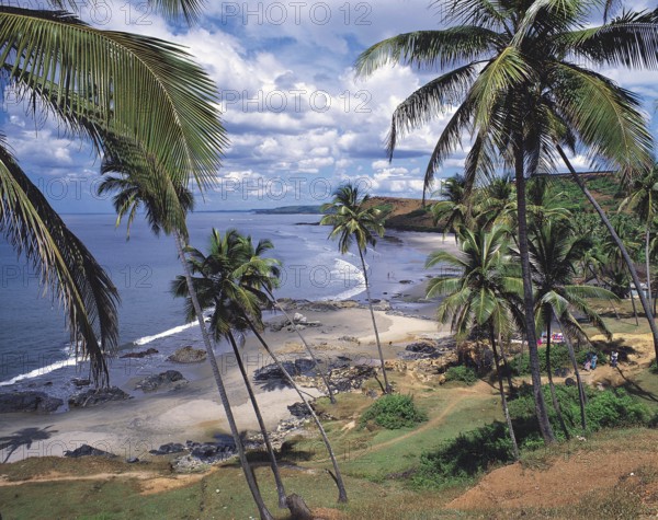 Vagator beach, panaji, goa, india, asia