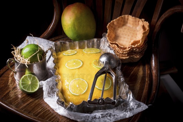 Mango lime ice