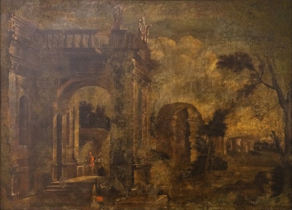 Ruins, 18th century, Pere Onofre Cotto, oil on canvas, Museu de Majorca, Palma, Majorca, Spain, Europe