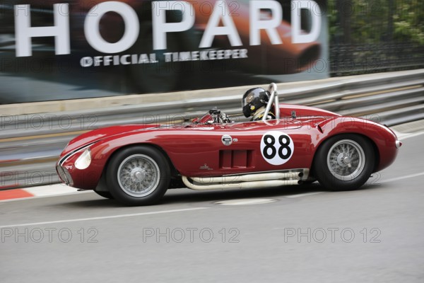 Maserati 300S from 1955, Series C, front-wheel drive sports cars 1952-1955, 10th Grand Prix Monaco Historique