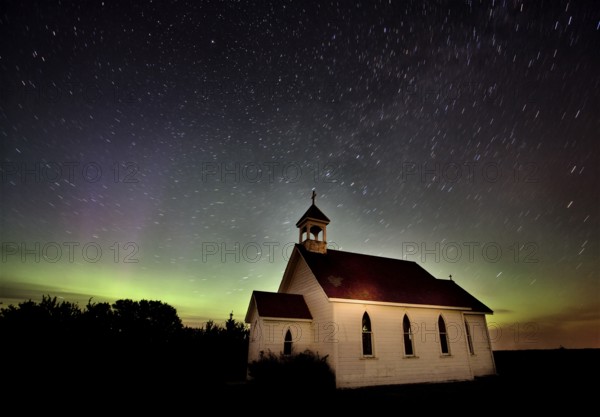 Northern Lights Canada green and purple Saskatchewan
