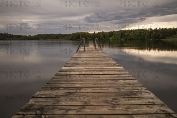 Evening atmosphere at Lake Simssee in Chiemgau, Bavaria