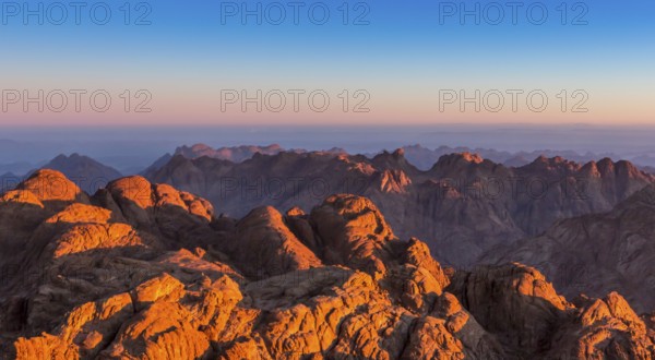 Mount Sinai, Mount Moses in Egypt. Africa