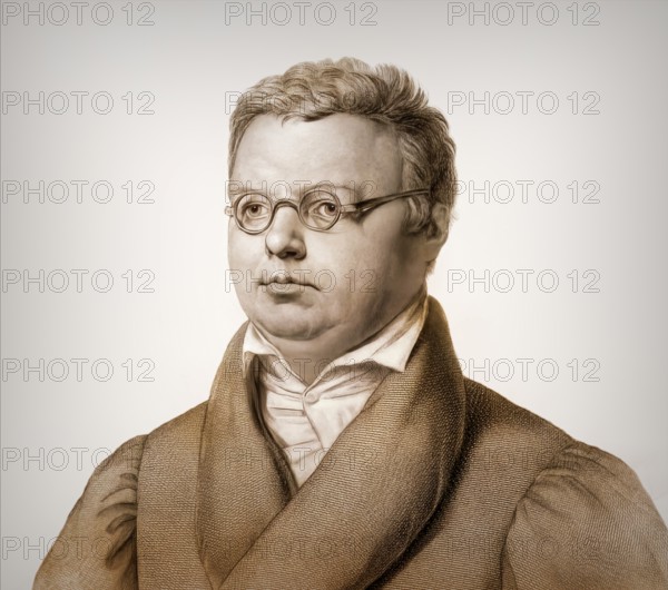 Friedrich Arnold Brockhaus, 1772 – 1823, German encyclopedia publisher and editor, digitally altered