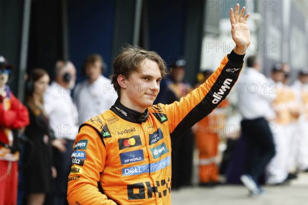 Oscar Piastri of Australia drives the McLaren Formula 1 Team MCL39 and gets second place in qualifying at Albert Park in Melbourne, Australia, Oceania