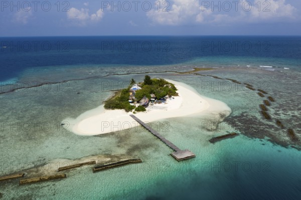 Private island Vaagali, South Male Atoll, Indian Ocean, Maldives, Asia
