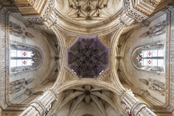 Toledo, Spain, December 16, 2018: Interior of the Monastery of San Juan de los Reyes in Toledo, Castilla la Mancha, Spain, Europe