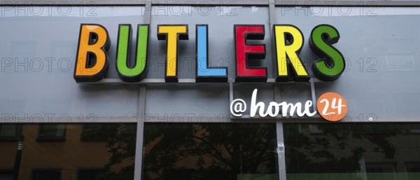 Butlers home24 brand lettering, Cologne, Germany, Europe