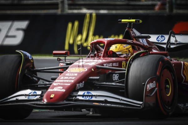 Lewis Hamilton of Great Britain drives the Scuderia Ferrari HP SF-25 during qualifying in the 2025 Australian Grand Prix at Albert Park in Melbourne, Australia, Oceania