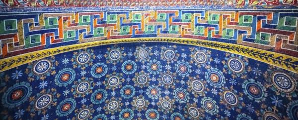 RAVENNA, ITALY, CIRCA AUGUST 2020: historic byzantine mosaic in Saint Vitale Basilica