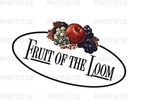 Rotated to right, Fruit of the Loom Logo 1962, Fashion, Historic Logo from 1962