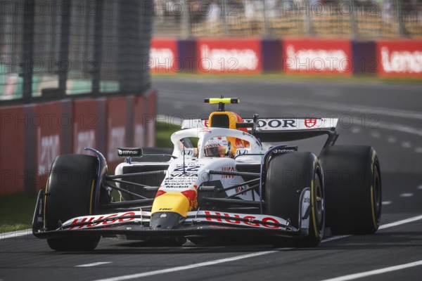 MELBOURNE, AUSTRALIA - MARCH 14: Yuki Tsunoda of Japan drives the Visa Cash App Racing Bulls F1 Team VCARB 02 during second practice in the 2025 Australian Grand Prix at Albert Park in Melbourne, Australia, Oceania