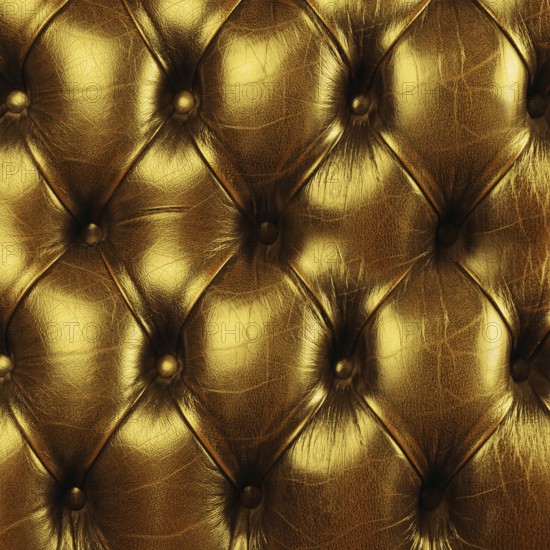 Close Up Fragment Of Genuine Leather Upholstery