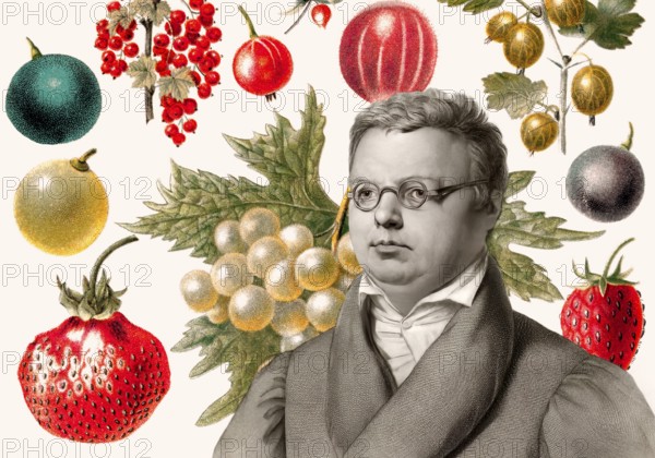 Friedrich Arnold Brockhaus, 1772 – 1823, German encyclopedia publisher and editor, digitally altered