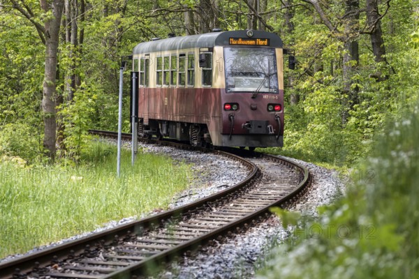 Selketalbahn railcar near Harzgerode