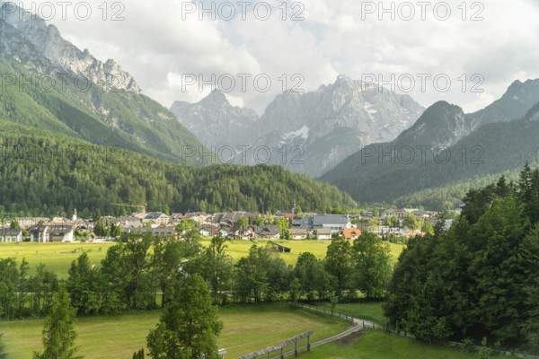 Mountain landscape next to Kranjska Gora in Slovenia