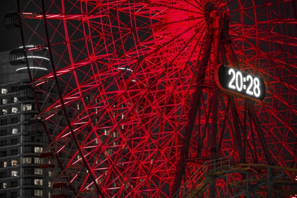 Cosmo clock Ferris wheel (Minato Mirai, Yokohama). Shooting Location: Yokohama-city kanagawa prefecture