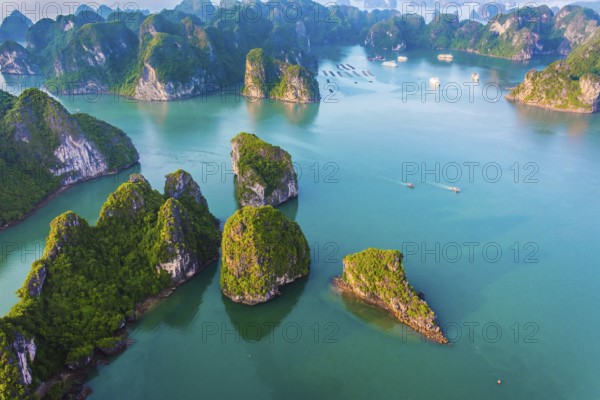 Aerial view of Ha Long Bay, Vietnam, Asia