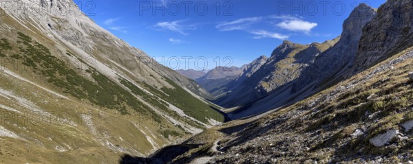 View of Alp Ramoz and Welschtobel, Arosa, Grisons, Switzerland, Europe