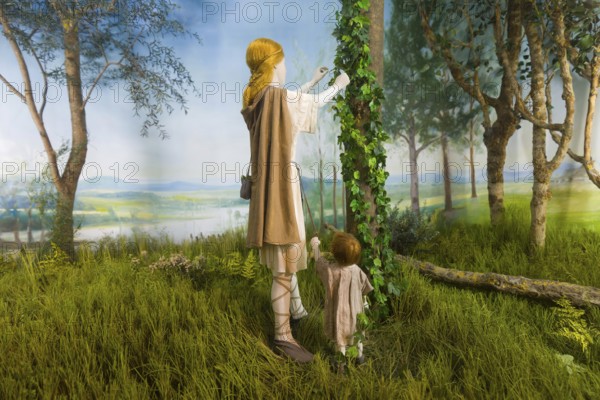 Mural in the German Hop Museum, Wolnzach, Bavaria