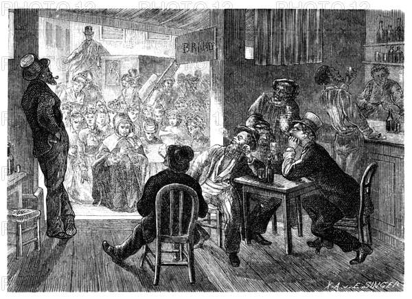 Illustration originally published in Hesse-Warteggs Nord Amerika, swedish edition published in 1880. by the virtue of age