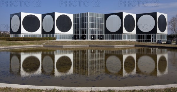 Aix en Provence, Vasarely MuseumBuilt 1973-76 Entrance building and northern part of the building with binary change of façade design Aix en Provence