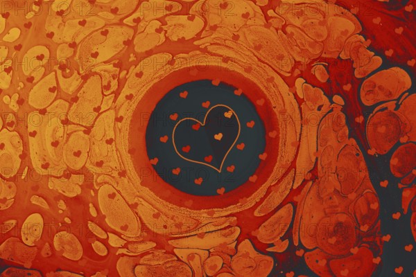 Elegant decorative heart pattern design for fabric, wallpaper, gift paper, banner, cover, poster, presentation, magazine, leaflet