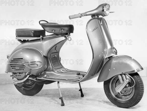 Vespa. An italian brand of scooter manufactured by Piaggio. On 23 April 1946, Piaggio & C. S.p.A. filed a patent for a motor cycle with a rational complex of organs and elements with body combined with the mudguards and bonnet covering all the mechanical parts. Shortly thereafter, the Vespa made its first public appearance. 1958