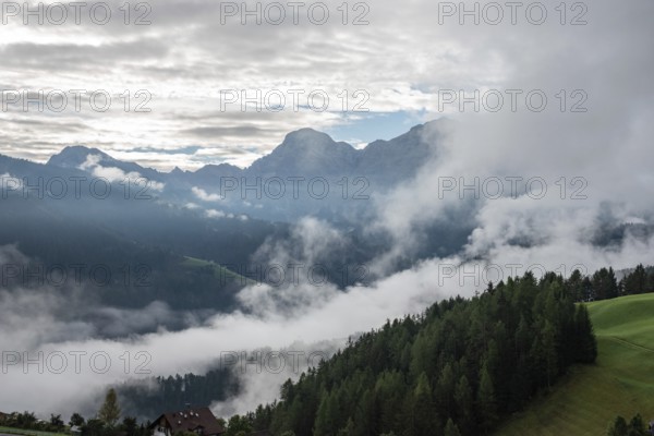 Hiking the Nature Park Fanes Sennes Prags in the Dolomite Alps, South Tirol in Italy