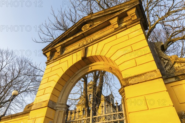 Wettinhöhe Castle viewpoint, Radebeul, Saxony, Germany, Europe