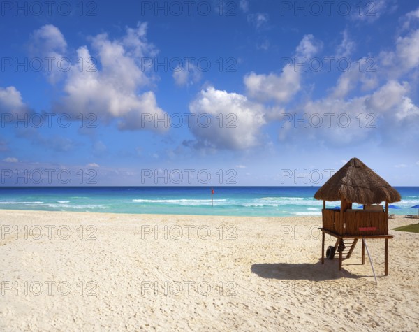 Playa Marlin in Cancun Beach at Riviera Maya of Mexico