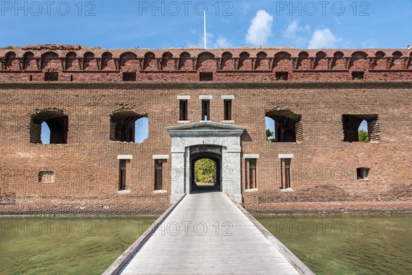 Old historic Spanish fort on Dry Tortugas Island, Florida, USA, North America