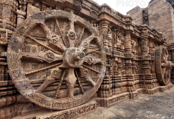 Chariot wheel of the Sun temple at Orrisa India