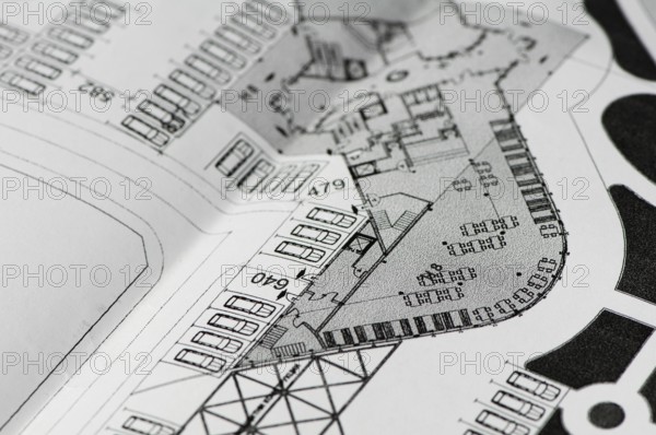 Vector blueprint. Architect house plan