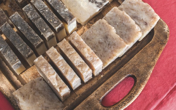 Handmade soap with herbs