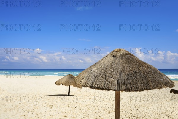 Cancun Playa Delfines beach in Riviera Maya of Mexico