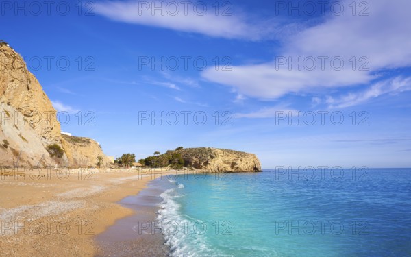 Bol Nou also Bon nou beach in Villajoyosa of Alicante also VilaJoiosa of spain Costa Blanca