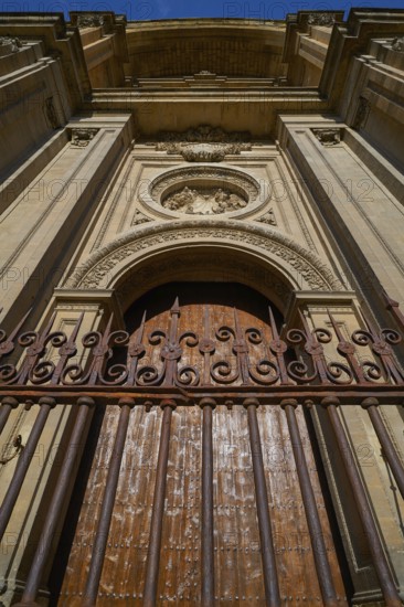 Granada Cathedral facade in Spain Andalusia