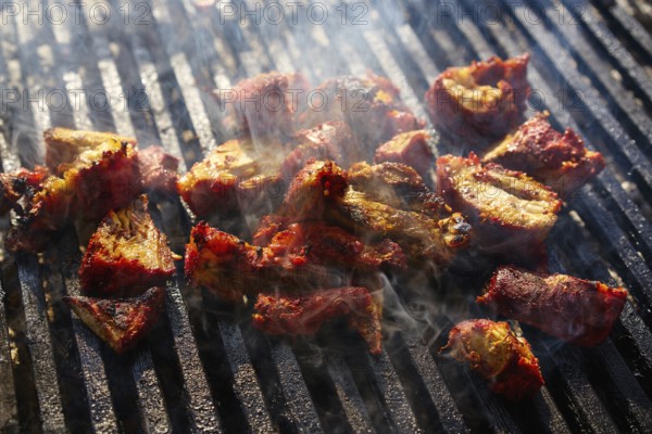 Al Pastor meat barbecue in Riviera Maya of Mexico