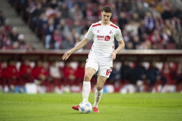(DFL/DFB REGULATES PROHIBIT ANY USE OF PHOTOGRAPHS AS IMAGE SEQUENCES AND/OR QUASI-VIDEO), RheinEnergieStadion, Cologne, North Rhine-Westphalia, Eric Martel (1.FC Köln, Midfield, #6), 2nd Bundesliga, 1.FC Köln, SV 07 Elversberg on 25.01.2025 at RheinEnergieStadion in Cologne Germany