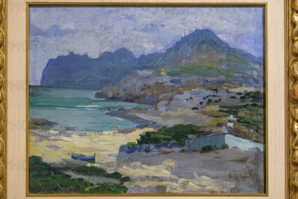 Cala Sant Vicenç, -San Vicens cove-, 1902, Antoni Gelabert, oil on canvas, pollensa museum, Majorca, Balearic Islands, Spain, Europe