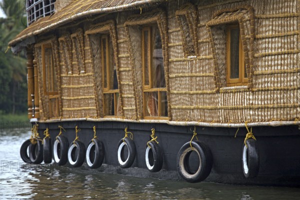 Houseboat in Punnamada Lake at Alleppey Kerala India
