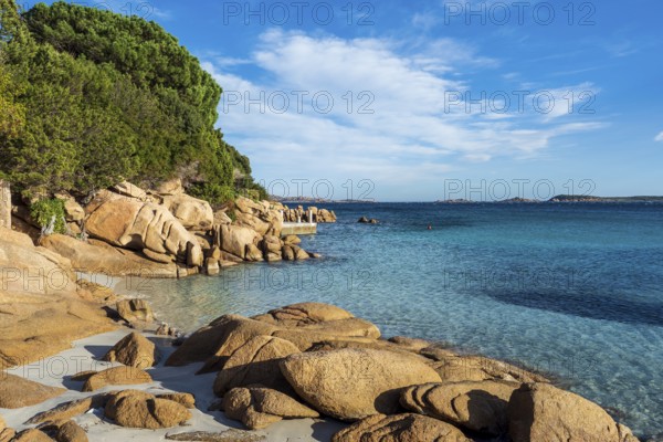 The beautiful Capriccioli beach in Sardinia