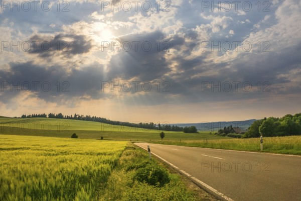 View towards the Rinne valley at the pheasantry between Schwarzburg and Allendorf
