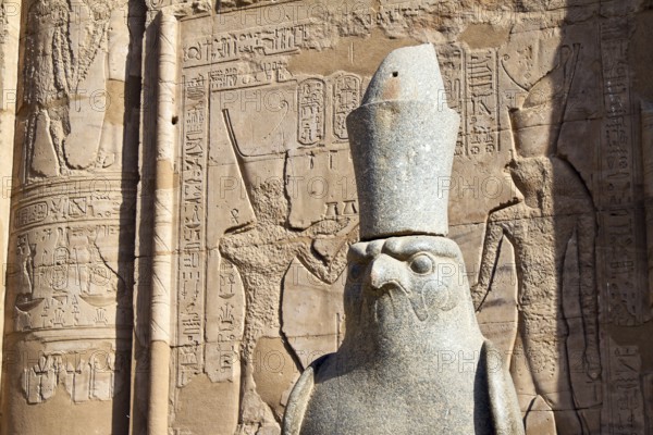 Africa, Egypt, Edfu, Temple of Horus, imposing building from the Ptolemaic period. Austria, Africa