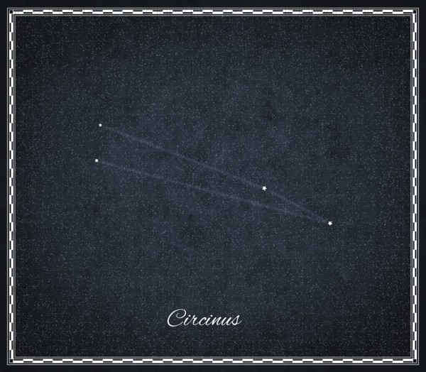 Circinus star constellation, Night sky, Cluster of stars, Deep space, Compass constellation
