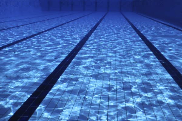 Empty Swimming Pool Underwater View