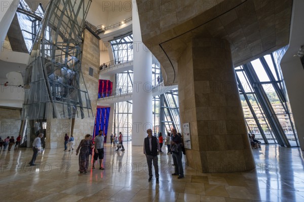 Guggenheim Museum Bilbao, 20th century, designed by Frank O. Gehry, Bilbao, Basque Country, Spain, Europe