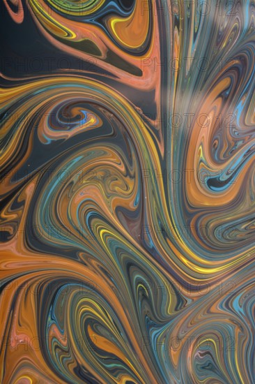 Traditional Ottoman Turkish marbling art patterns as abstract background