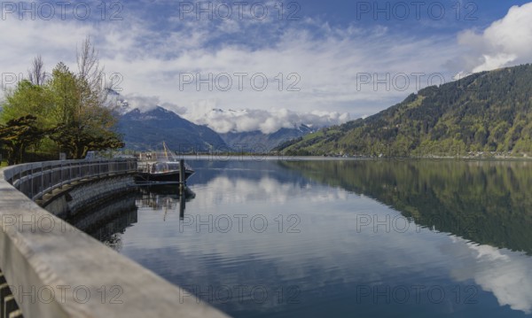 Landscape panorama, Zell am See, Pinzgau, lake, boat, boat trip, idyll